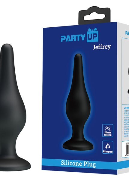 Party Up JEFFREY Butt Plug - Black 14 cm Butt Plug