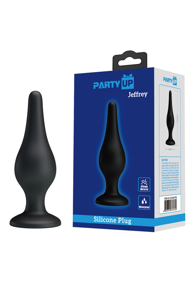 Party Up JEFFREY Butt Plug - Black 14 cm Butt Plug