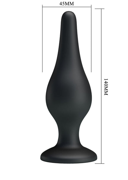 Party Up JEFFREY Butt Plug - Black 14 cm Butt Plug