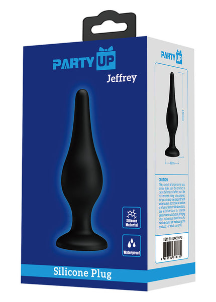Party Up JEFFREY Butt Plug - Black 14 cm Butt Plug
