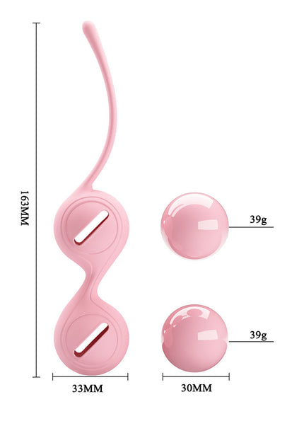 Party Up VIVIAN Kegel Balls - Pink - Pink Kegel Balls