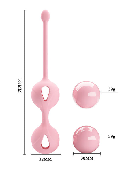 Party Up REBECCA Kegel Balls - Pink - Pink Kegel Balls