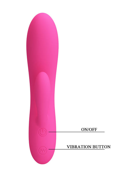 Party Up CLARE Flexible Vibe - Pink - Pink 16.9 cm USB Rechargeable Rabbit Vibrator
