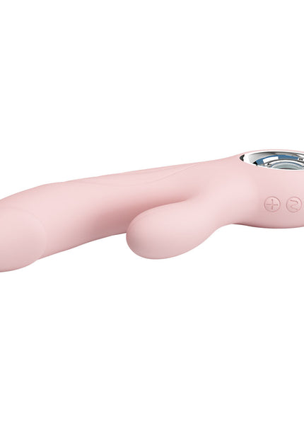 Party Up DAVE Rabbit Vibe - Pink - Pink 19 cm USB Rechargeable Rabbit Vibrator