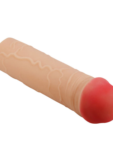 Party Up OSCAR 1 Inch Extender Sleeve - Flesh 1 Inch Penis Extender Sleeve