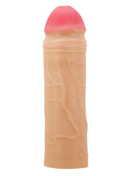 Party Up PARKER 2 Inch Extender Sleeve - Flesh 2 Inch Penis Extender Sleeve