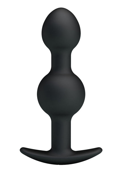 Party Up JAMES Anal Bead Plug - Black 10.4 cm Beaded Butt Plug