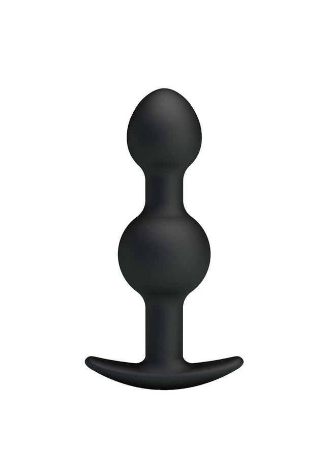 Party Up JAMES Anal Bead Plug - Black 10.4 cm Beaded Butt Plug