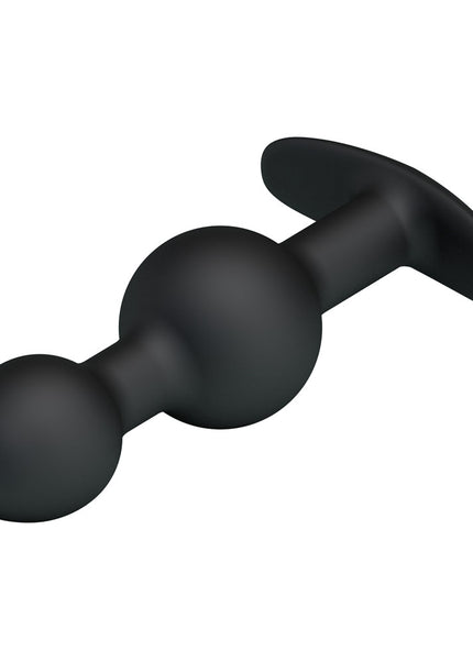 Party Up JAMES Anal Bead Plug - Black 10.4 cm Beaded Butt Plug
