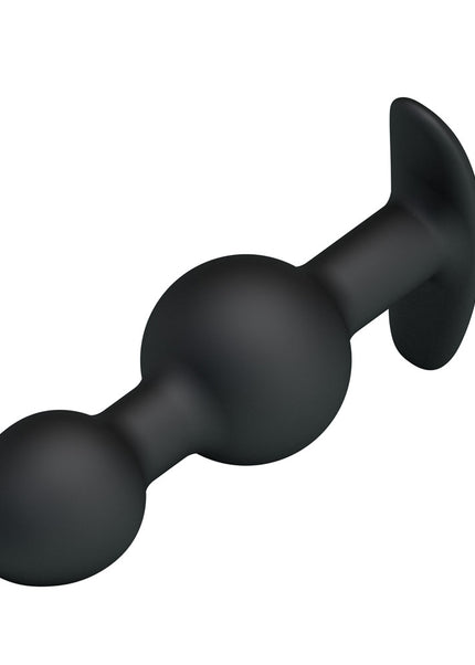 Party Up JAMES Anal Bead Plug - Black 10.4 cm Beaded Butt Plug
