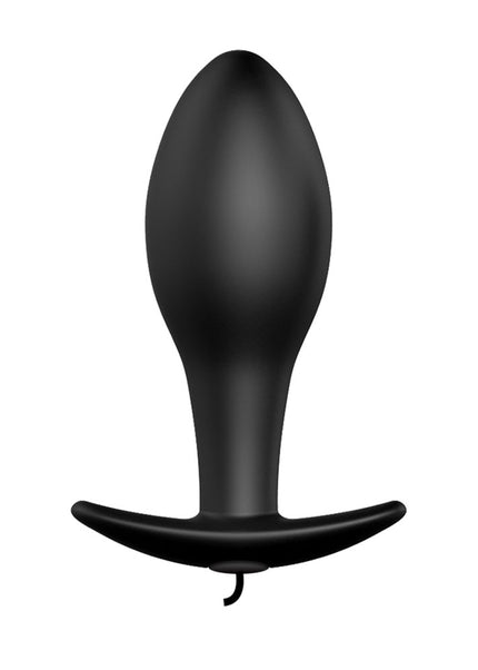 Party Up JASON Vibrating Anal Plug - Black 8.5 cm Vibrating Butt Plug with Remote