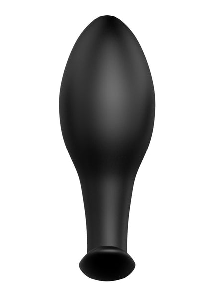 Party Up JASON Vibrating Anal Plug - Black 8.5 cm Vibrating Butt Plug with Remote