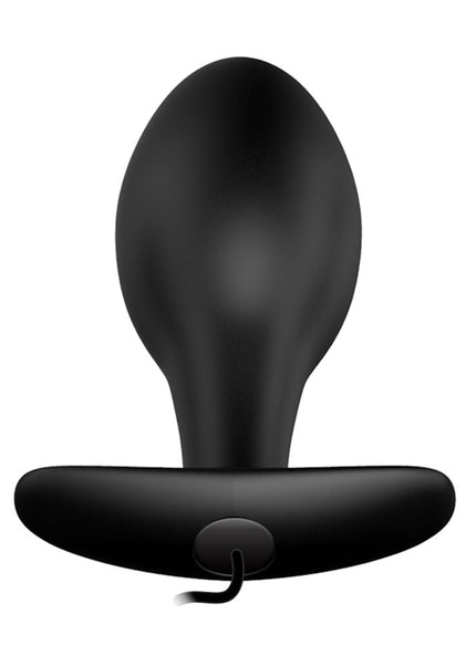 Party Up JASON Vibrating Anal Plug - Black 8.5 cm Vibrating Butt Plug with Remote