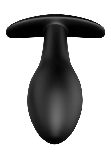 Party Up JASON Vibrating Anal Plug - Black 8.5 cm Vibrating Butt Plug with Remote
