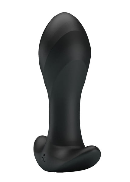 Party Up KEITH Vibrating Plug - Black 10.5 cm USB Rechargeable Vibrating Butt Plug