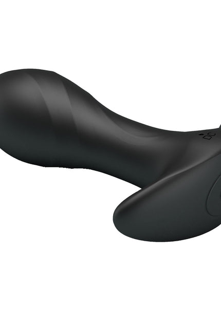 Party Up KEITH Vibrating Plug - Black 10.5 cm USB Rechargeable Vibrating Butt Plug