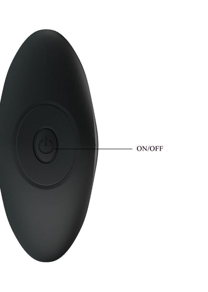 Party Up KEITH Vibrating Plug - Black 10.5 cm USB Rechargeable Vibrating Butt Plug