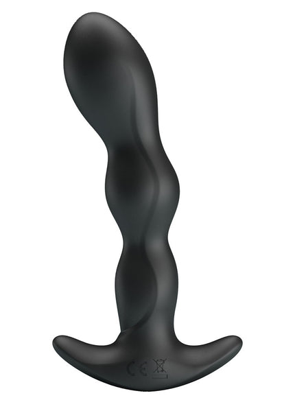 Party Up JIM Vibrating Plug - Black 14.5 cm USB Rechargeable Vibrating Butt Plug