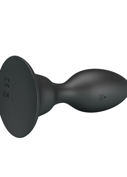 MR PLAY Vibrating Anal Plug - Black 10.8 cm USB Rechargeable Vibrating Butt Plug with Remote