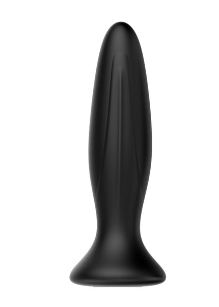 MR PLAY Vibrating Anal Plug - Black 12.8 cm USB Rechargeable Vibrating Butt Plug