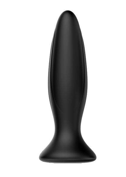 MR PLAY Vibrating Anal Plug - Black 12.8 cm USB Rechargeable Vibrating Butt Plug