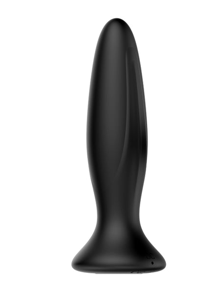 MR PLAY Vibrating Anal Plug - Black 12.8 cm USB Rechargeable Vibrating Butt Plug