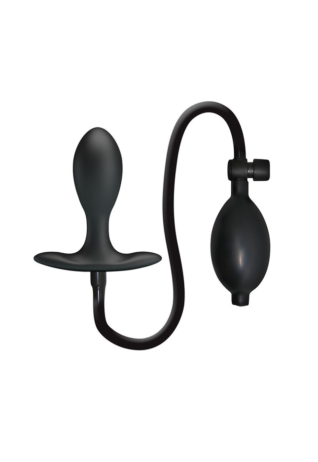 Party Up KEVIN Inflatable Butt Plug - Black 9.1 cm Inflatable Butt Plug