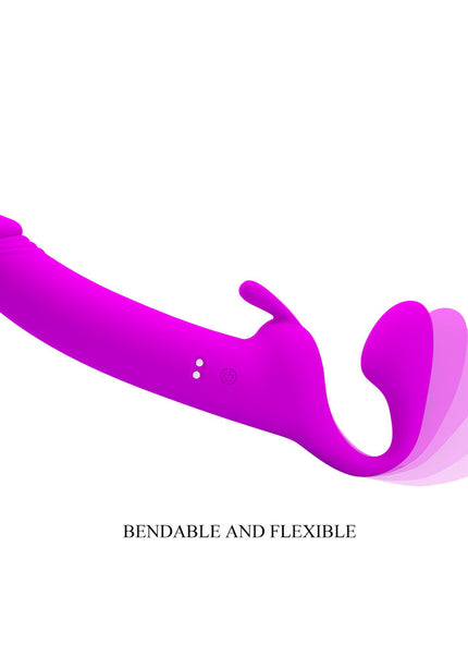 Party Up OLIVER Strapless Strap-On - Purple 28.3 cm USB Rechargeable Strapless Strap-On
