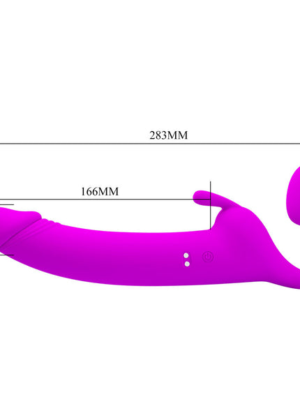 Party Up OLIVER Strapless Strap-On - Purple 28.3 cm USB Rechargeable Strapless Strap-On