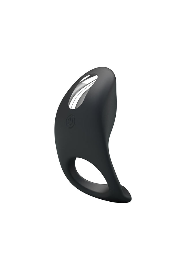 Party Up KING Rechargeable Cock Ring - Black USB Rechargeable Cock Ring