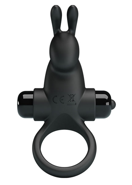 Party Up LARRY Vibrating Cock Ring - Black Vibrating Cock Ring