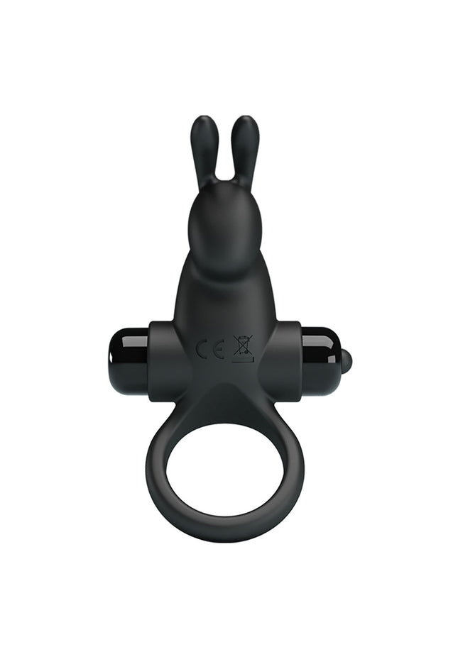 Party Up LARRY Vibrating Cock Ring - Black Vibrating Cock Ring