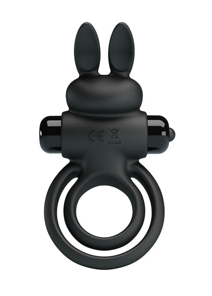 Party Up LAWRENCE Vibrating Cock Ring - Black Vibrating Cock & Balls Ring