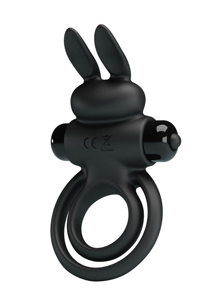 Party Up LAWRENCE Vibrating Cock Ring - Black Vibrating Cock & Balls Ring