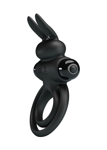 Party Up LAWRENCE Vibrating Cock Ring - Black Vibrating Cock & Balls Ring