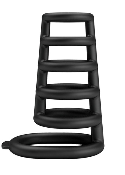 Party Up KIM Cock Cage - Black Cock Ring Cage