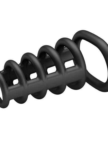 Party Up KIM Cock Cage - Black Cock Ring Cage