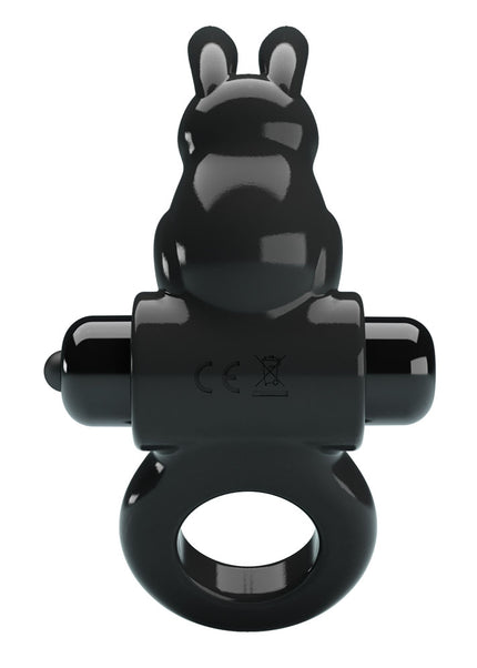 Party Up LEO Vibrating Cock Ring - Black Vibrating Cock Ring