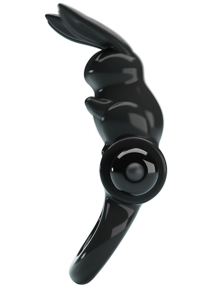 Party Up LEO Vibrating Cock Ring - Black Vibrating Cock Ring