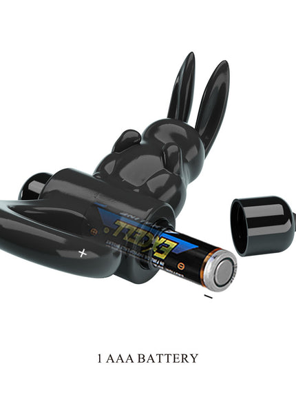 Party Up LEO Vibrating Cock Ring - Black Vibrating Cock Ring