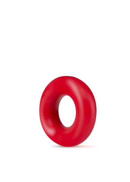 Stay Hard Donut Rings - Red Cock Rings - Set of 2