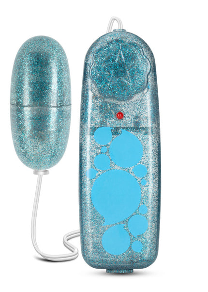 B Yours Glitter Power Bullet - Blue - Glitter Blue 5.5 cm Bullet