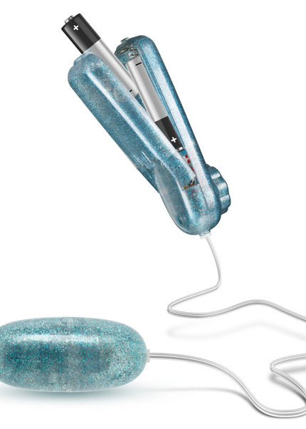 B Yours Glitter Power Bullet - Blue - Glitter Blue 5.5 cm Bullet