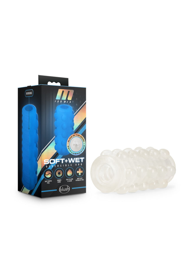 M for Men Soft & Wet - Reversible Orb - Glow In Dark Stroker Sleeve