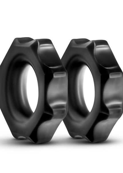 Stay Hard Nutz - Black Cock Rings - Set of 2
