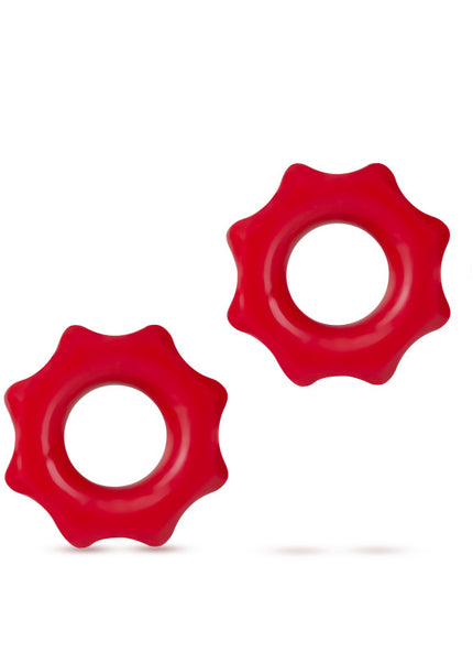 Stay Hard Nutz - Red Cock Rings - Set of 2