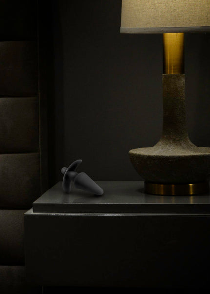 Anal Adventures Platinum Vibrating Plug - Black 12.7 cm (5'') Vibrating Butt Plug