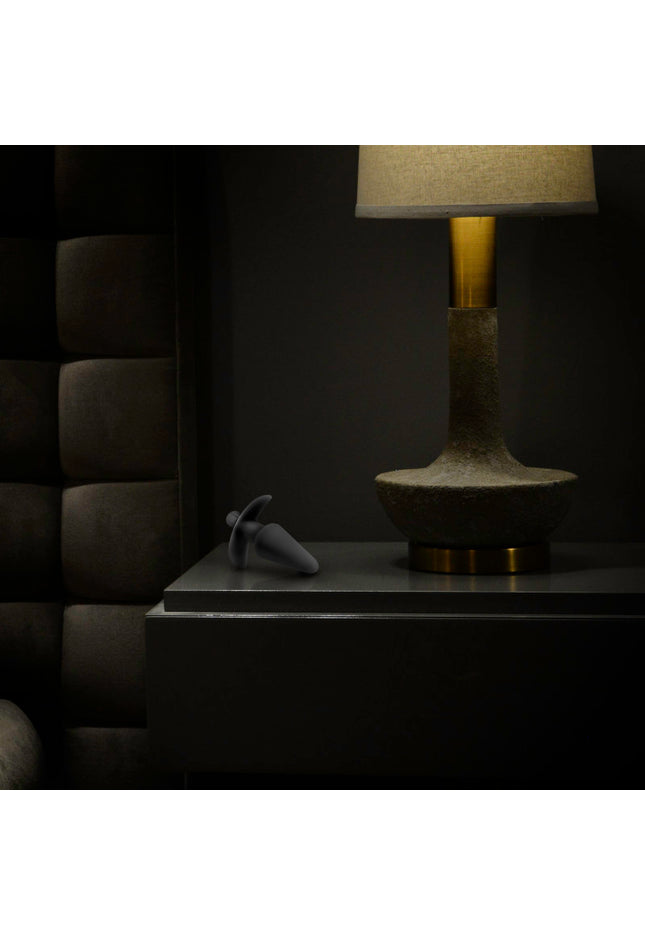 Anal Adventures Platinum Vibrating Plug - Black 12.7 cm (5'') Vibrating Butt Plug