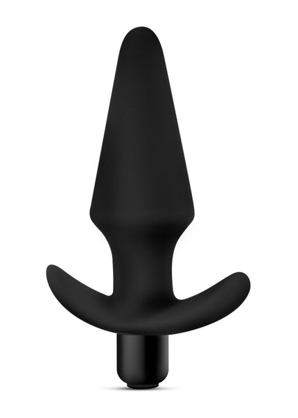 Anal Adventures Platinum Vibrating Plug - Black 12.7 cm (5'') Vibrating Butt Plug