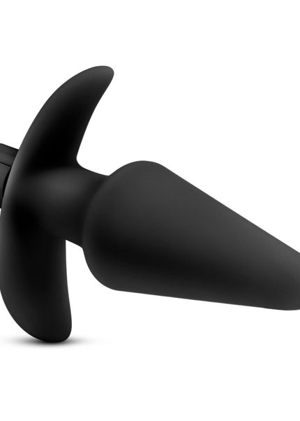 Anal Adventures Platinum Vibrating Plug - Black 12.7 cm (5'') Vibrating Butt Plug